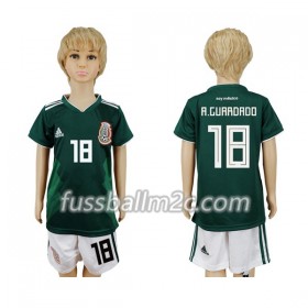 Fußballtrikots Mexiko A.Guardado 18 Kinder Heim Trikotsatz WM 2018